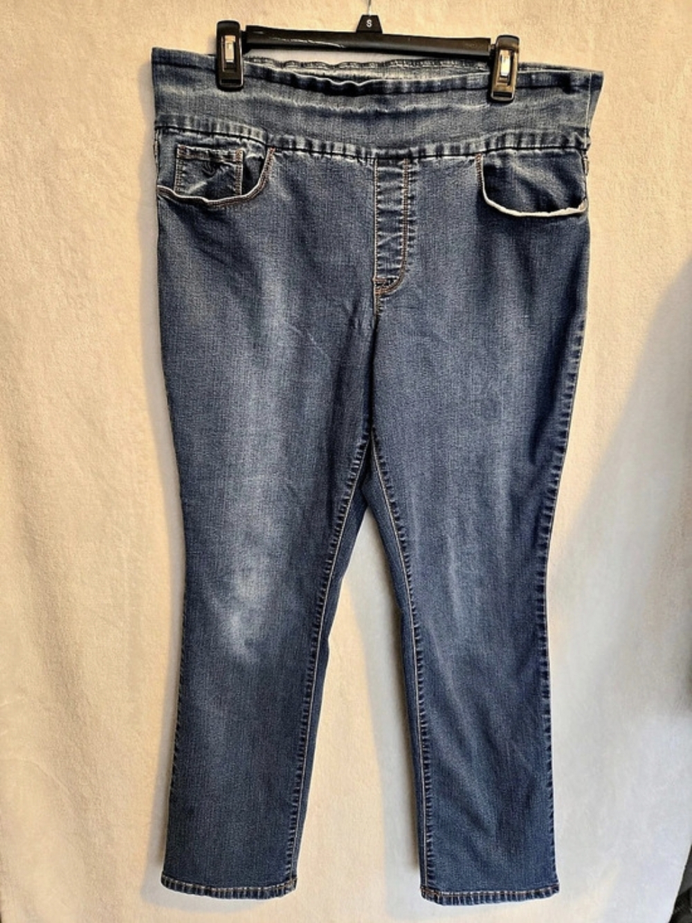 Gloria Vanderbilt Amanda Pull-On Jeans Size 16 Short